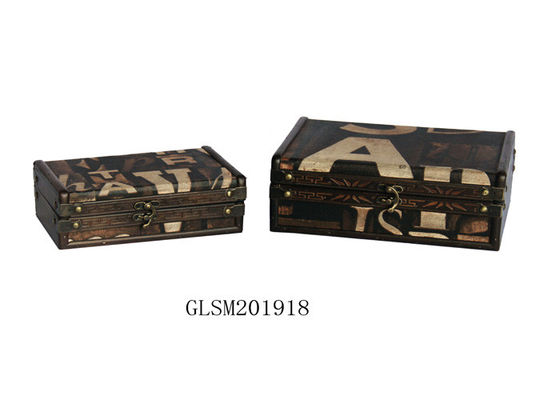 2 Set L24*16.5 Blanket Box Wooden For Sundries
