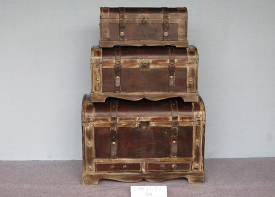 3 Pack Tailored L79.5 Wood Storage Trunks Chests